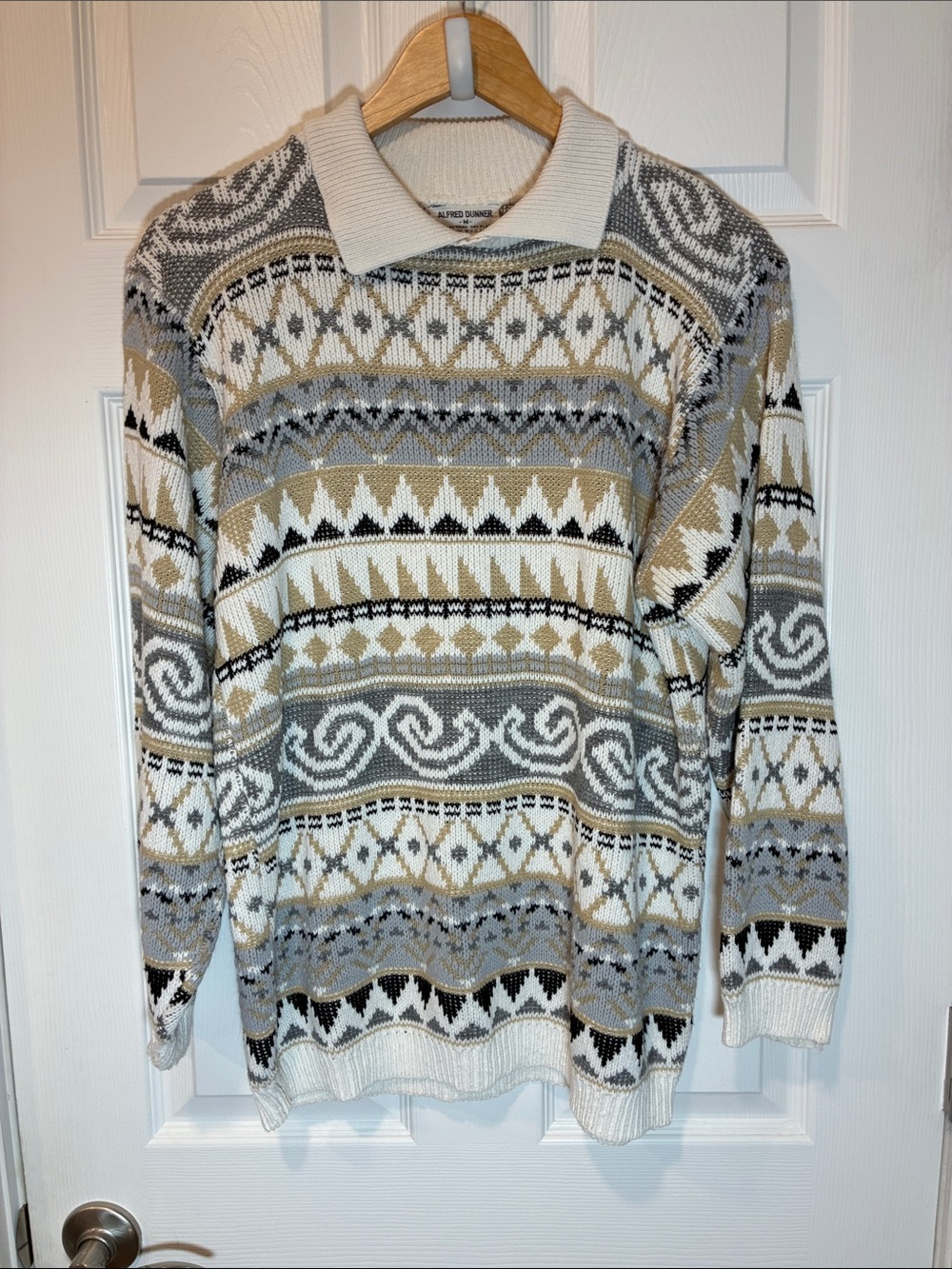 Vintage Men’s Alfred Dunner Fair Isle Crewneck Sweater. Ugly Sweater Perfect